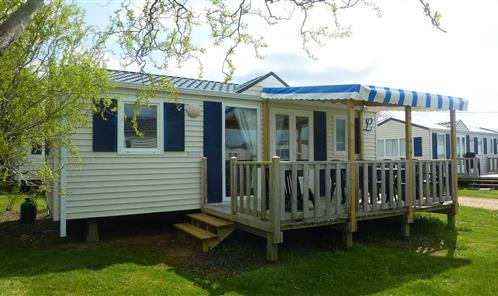 mobil-home 5 places avec terrasse - camping fouesnant 