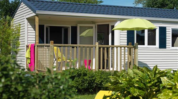 mobilhome 3 chambres avec terrasse couverte - camping fouesnant 